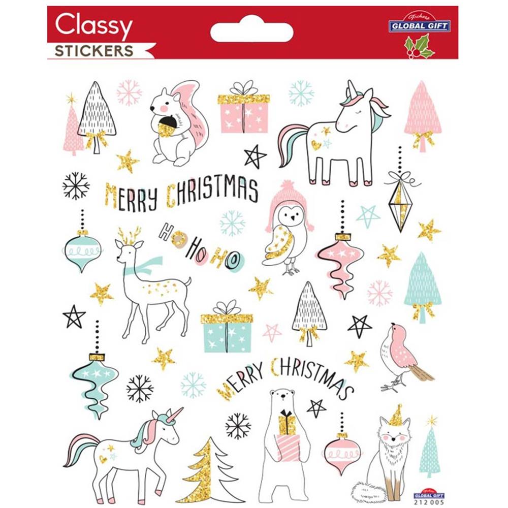 Adesivi Natalizi - Animali Pastello - Foto 1