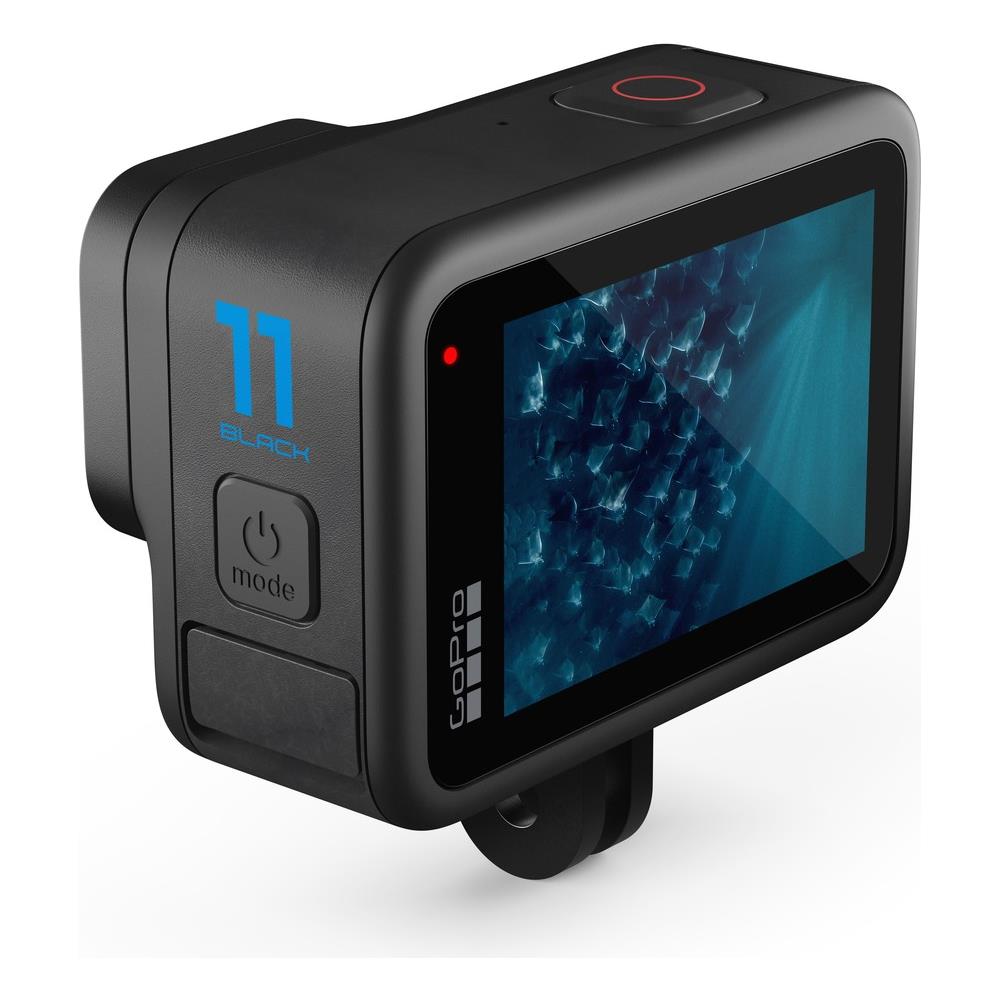 ActionCam HERO11 BLACK, custodia, batteria Enduro ricaricabile, supporti e fibbie di montaggio e cavo USB-C. Video in 5,3K60 + 2,7K240, immagini da 24,7 Mpx. Foto da 27 Mpx. Video HyperSmooth 5.0 e blocco dell'orizzonte. Impermeabile fino a 10m. - Foto 2