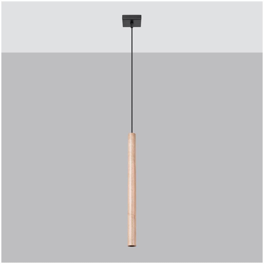 Lampada A Sospensione Pastelo 1 Legno Sl. 1266 - Moderno Lampade A Sospensione Legna 120x3.5x3.5 Cm - Foto 2