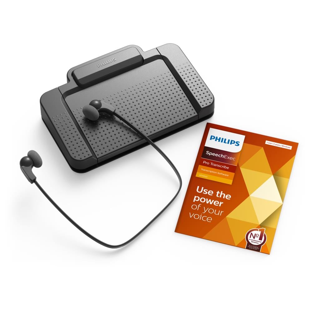 Set Di Trascrizione Speechexec Lfh7277 - Interruttore A Pedale Usb, Auricolare Stereo, Speechexec Pro Transcribe - Foto 1