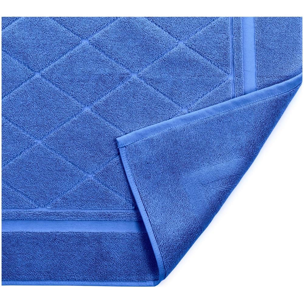Tappeto Bagno Spugnissima Minorca In Cotone Colore Blu Misura Cm 60x100 - Foto 1