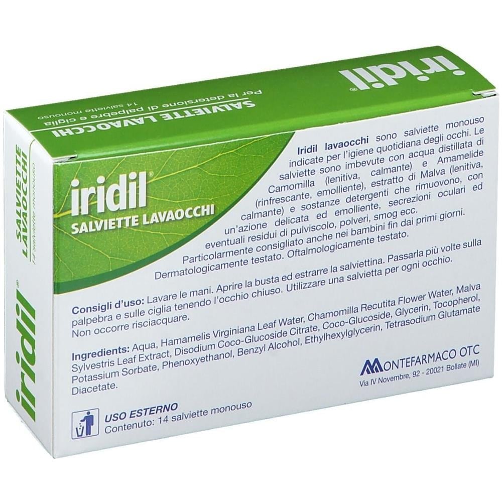 Iridil Lavaocchi 14 Salviette Monouso - Foto 2