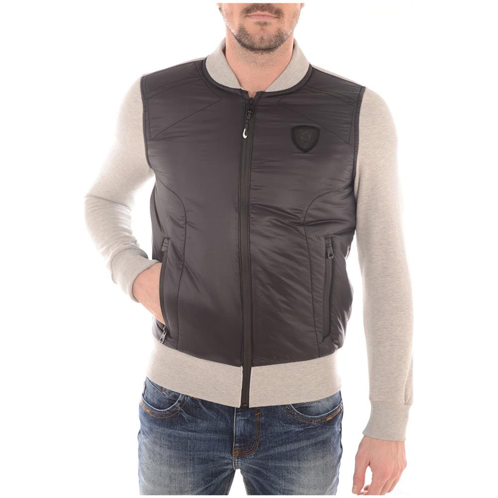 Felpa zip Naoto Poster Uomo, Grigio, S - Foto 1