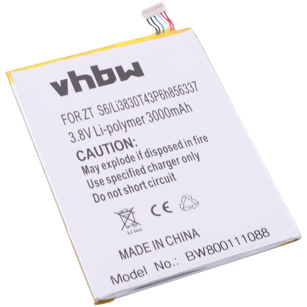 Li-polymer Batteria 3000mah (3.8v) Per Cellulari E Smartphone Zte G719c Dual Sim, Lux Q7 Sostituisce Li3830t43p6h856337. - Foto 1