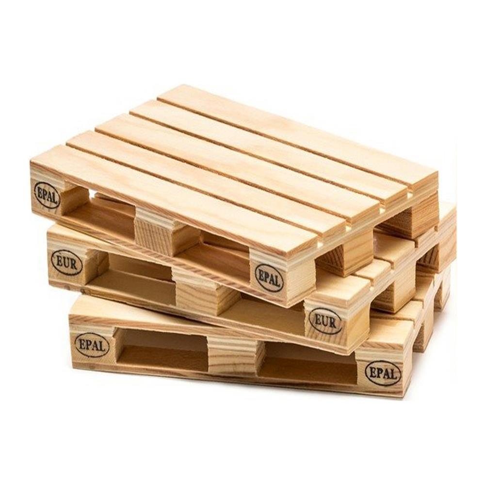 Set Di Tre Pezzi Sottobicchieri In Legno In Confezione, A Forma Pallet Epal. un Pezzo D'arredo Che Parla Da Solo, Servi Le Tue Bibite Su Questi Fantasiosi Sottobicchieri E Vedrai Lo Stupore Dei Tuoi Ospiti O Dei Tuoi Clienti. - Foto 1