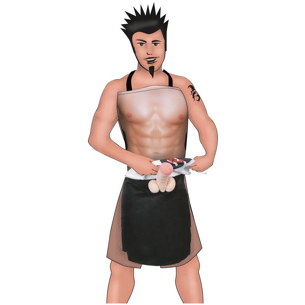 Grembiule Chef Cock Nero - Foto 1