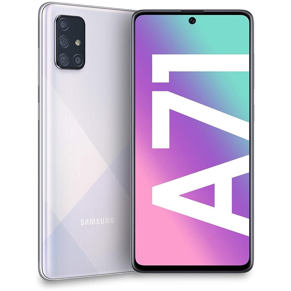 Galaxy A71 Argento 128 GB Dual Sim Display 6.7" Full HD+ Slot Micro SD Quadrupla Fotocamera Android  - Foto 1