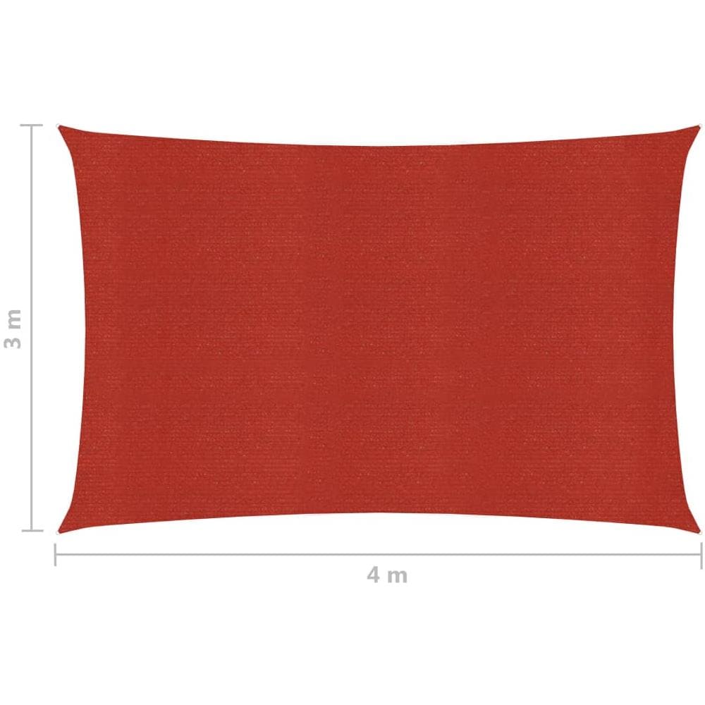 Vela Parasole 160 G / m Rossa 3x4 M In Hdpe - Foto 6