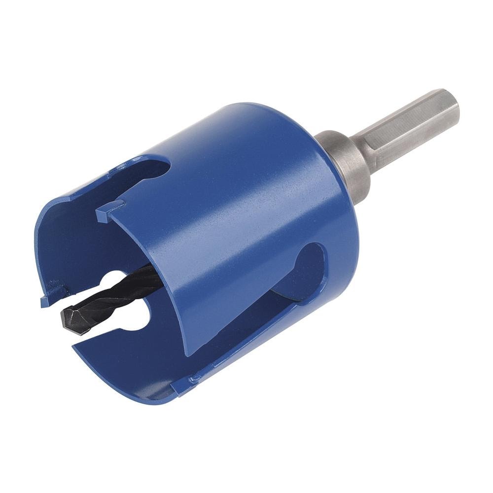 5961000, Singolo, Drill, Mattone, Cartongesso, Plastica, Calcestruzzo poroso, Pietra, Piastrella, Legno, Blu, Tungsten carbide tipped (TCT) , Attacco esagonale - Foto 1