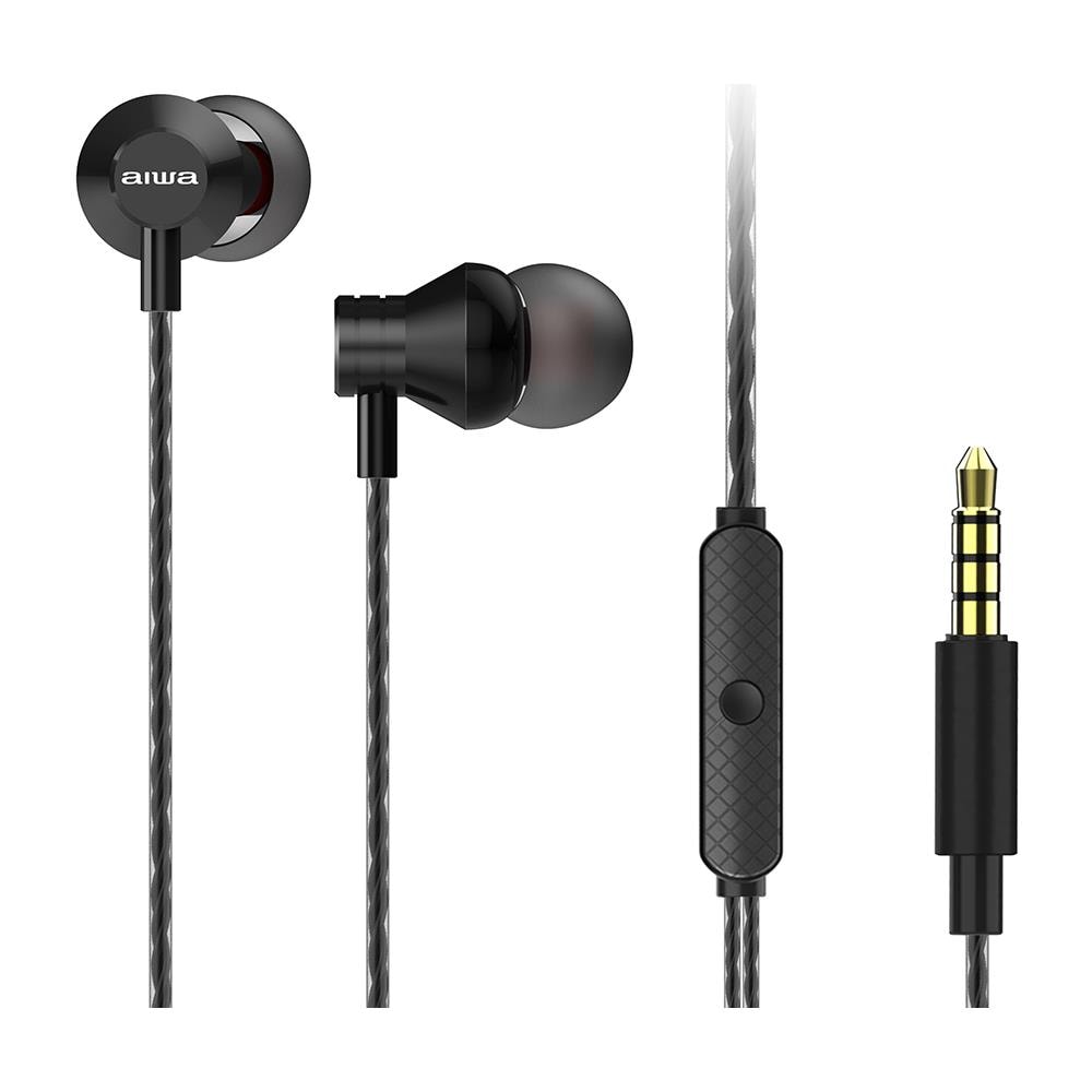 Headphones Micro Estm-50bk Black In-ear / jack 3.5 Mm Plate. gold / cable 120cm / micro Estm-50bk (estm-50bk)  - Foto 1
