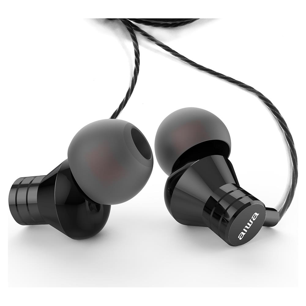 Headphones Micro Estm-50bk Black In-ear / jack 3.5 Mm Plate. gold / cable 120cm / micro Estm-50bk (estm-50bk)  - Foto 3