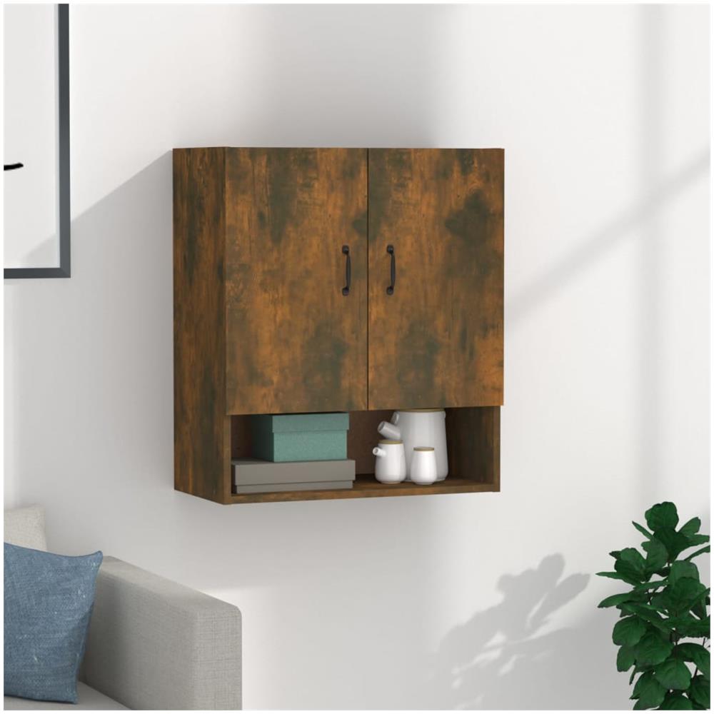 Armadietto A Muro Rovere Fumo 60x31x70 Cm In Legno Multistrato - Foto 1
