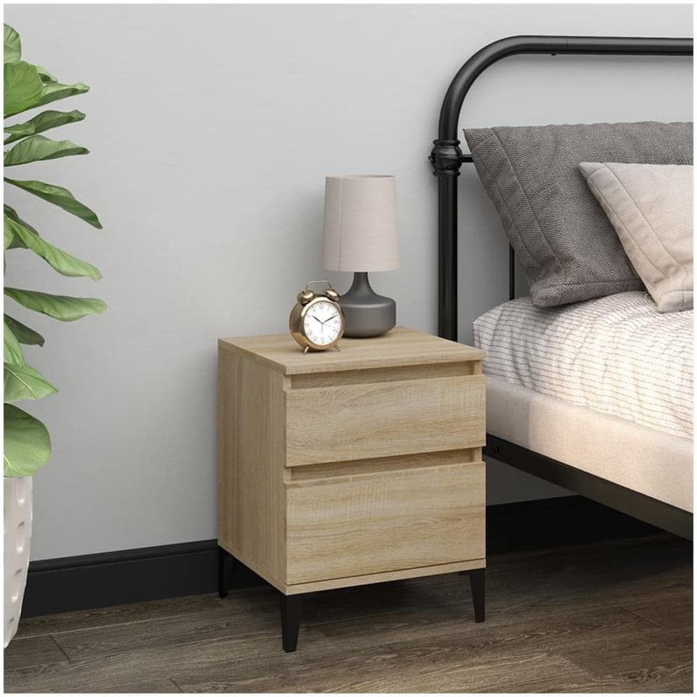Comodini 2 Pz Rovere Sonoma 40x35x50 Cm - Foto 3