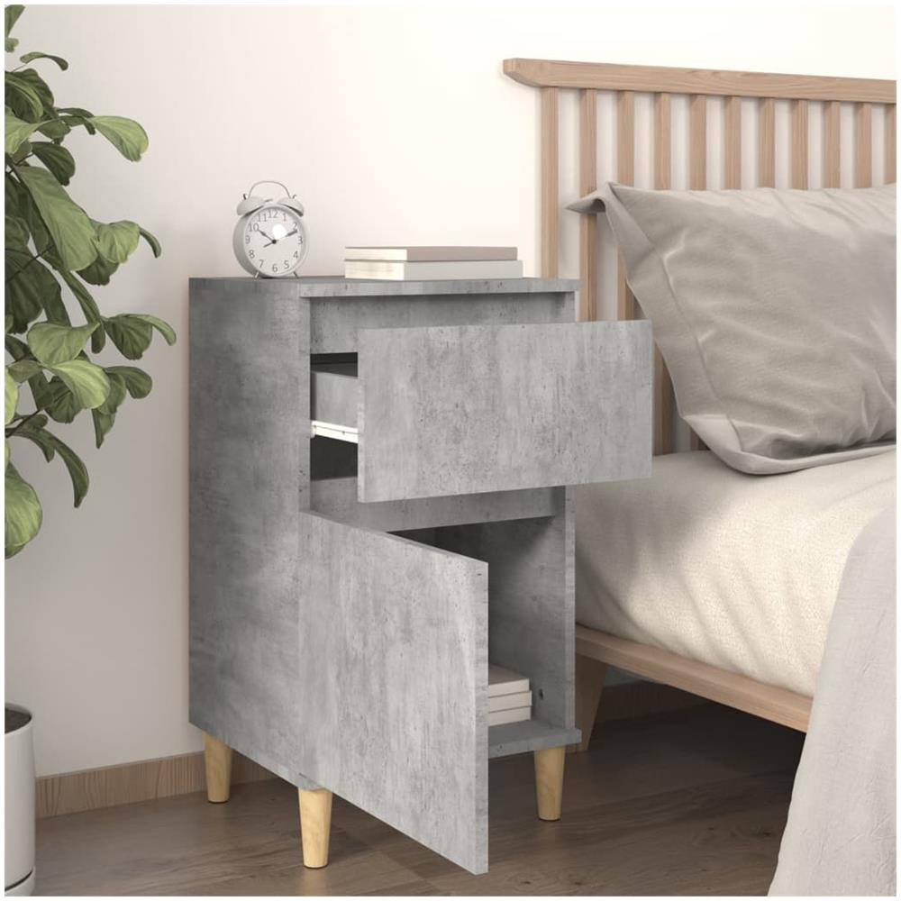 Comodini 2 Pz Grigio Cemento 40x35x70 Cm - Foto 3