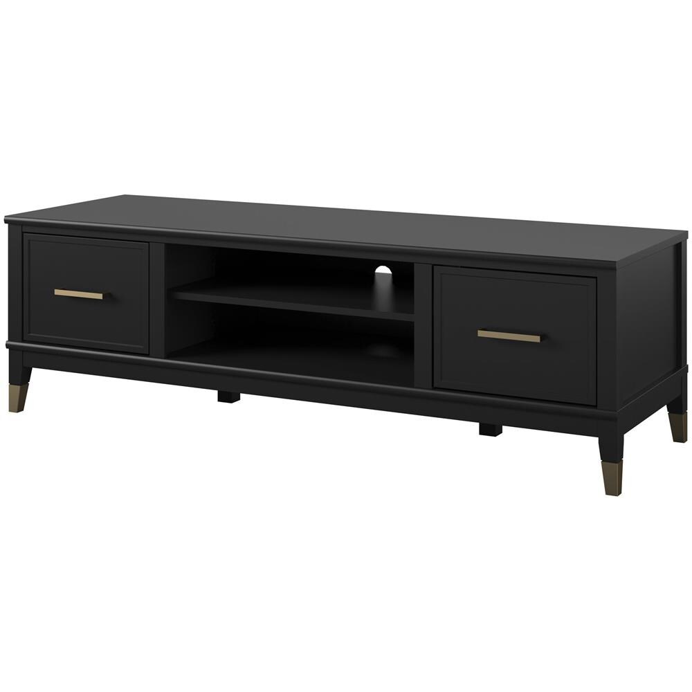 Westerleigh Porta Tv A 2 Ante In Mdf Nero - Foto 1