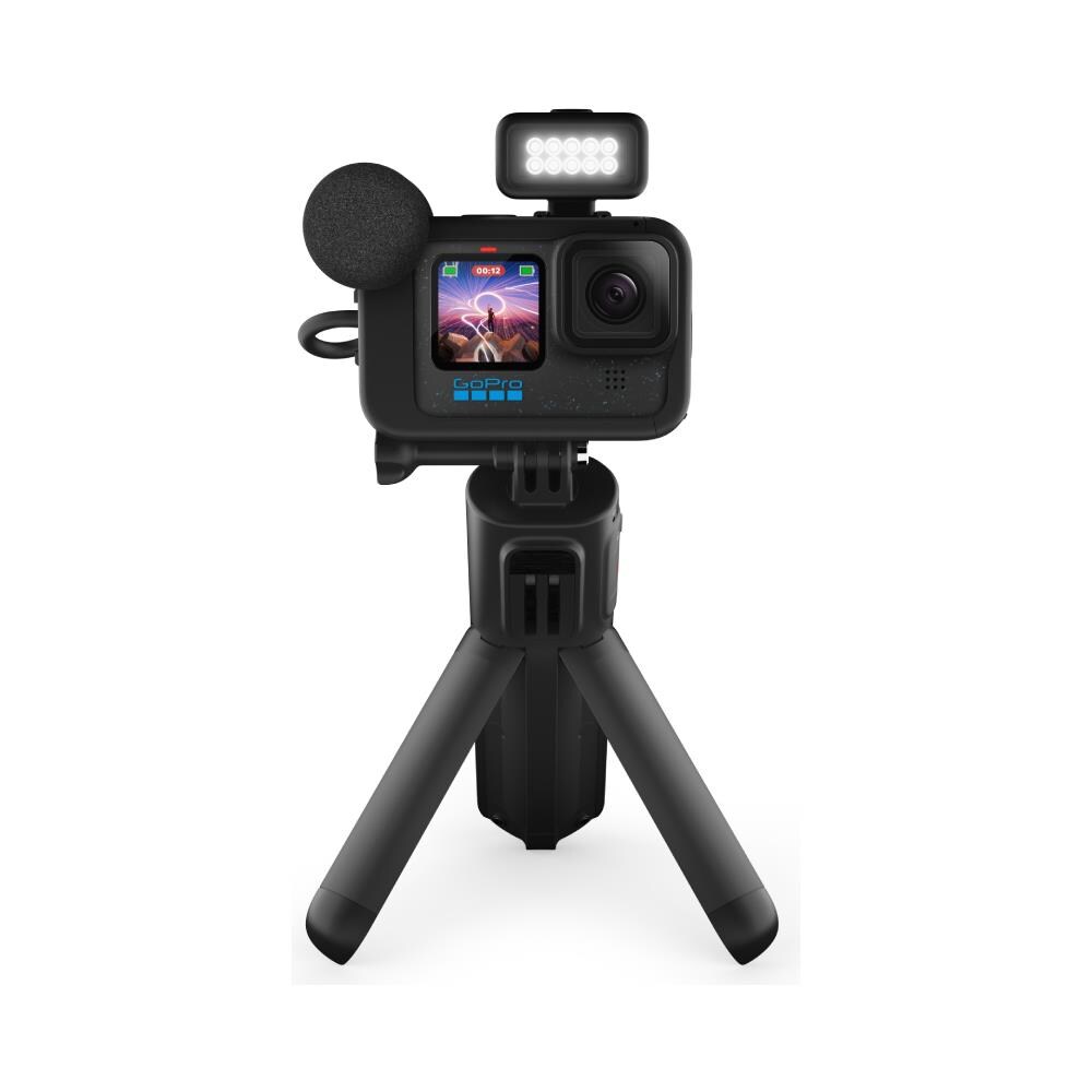 ActionCam Kit HERO12 BLACK CREATOR EDITION + Volta Impugnatura / Treppiede / Telecomando + Unità Multimediale Opzionale / Mod per Luci + Batteria Enduro + Custodia per il Trasporto - Foto 2