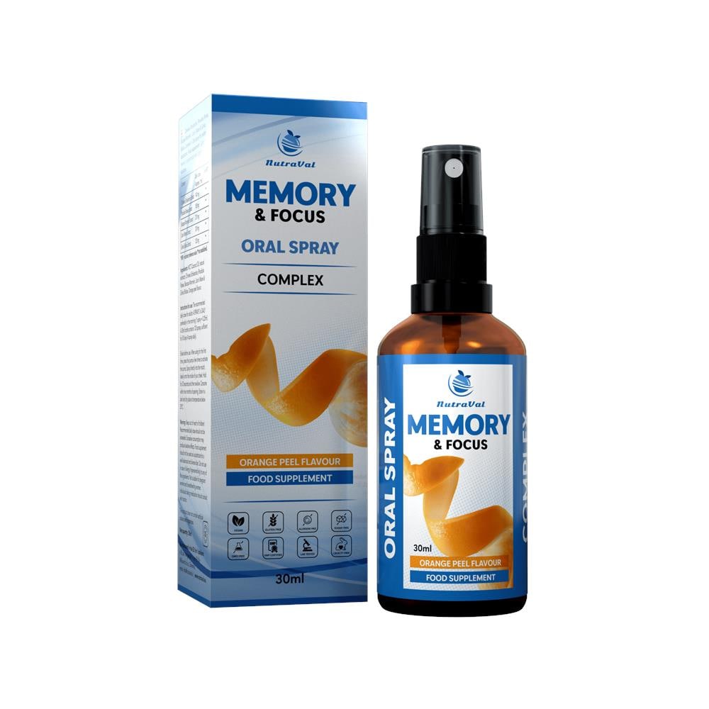 Spray Memoria & Concentrazione | Lion’s Mane, Bacopa, Ginkgo, Rhodiola | & Schisandra | Rapido Assorbimento Orale - Senza Compresse | Chiarezza Mentale & Prestazioni Cognitive | Vegano, 30 ml - Foto 1