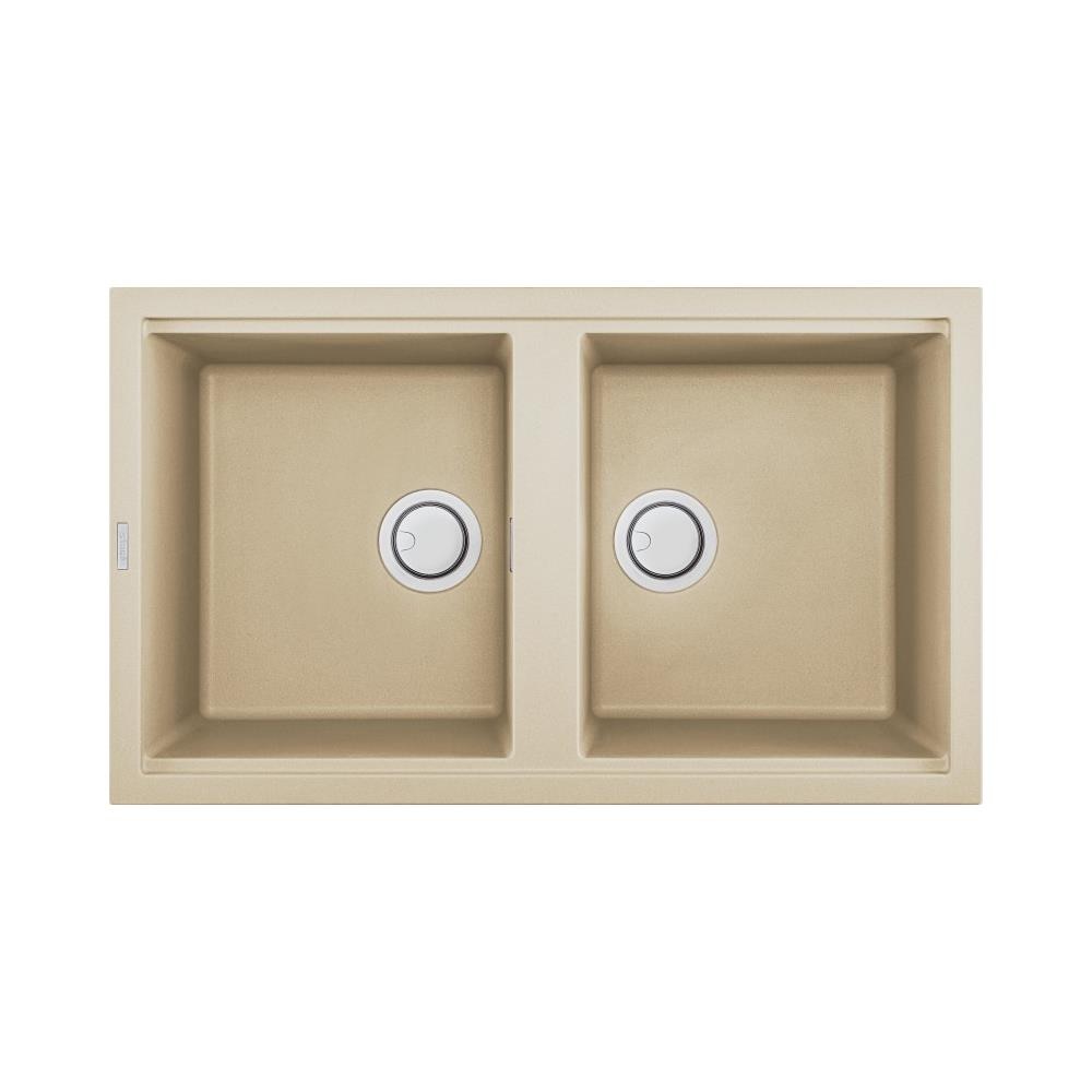 Lavello Best 450 Keratek Plus 86x51 cm 2 vasche Colore Champagne 95 - Foto 1