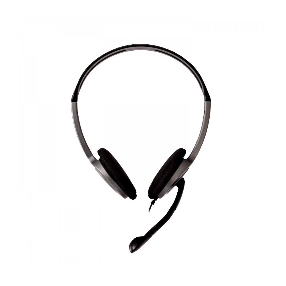 HA212 Cuffia Stereo Padiglione Auricolare Cablato con Microfono Integrato Colore Nero / Argento - Foto 2