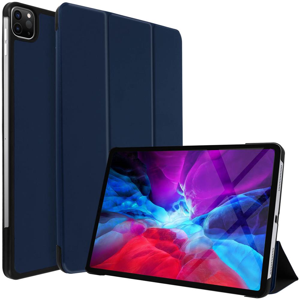 Custodia Ipad Pro 12.9 2020 / 2018 Sportellino Supporto Video /tastiera Blu - Foto 2