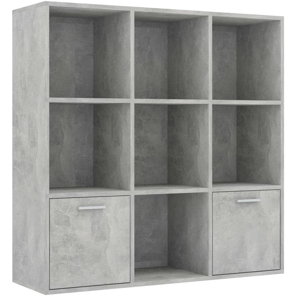 Libreria Grigio Cemento 98x30x98 cm in Legno Multistrato - Foto 2
