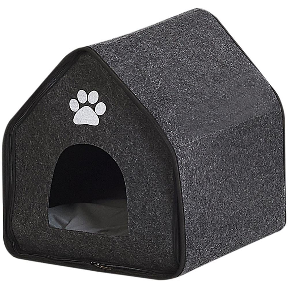 Cuccia Per Cani In Feltro Grigio 40 X 40 Cm Jangi - Foto 1