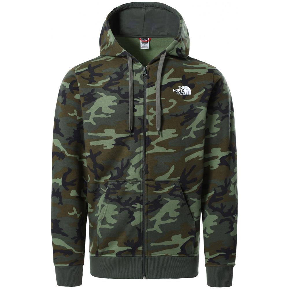 Felpa Da Uomo Con Cappuccio E Zip Open Gate Camo Taglia Xs Codice Cg46-287 - Foto 1