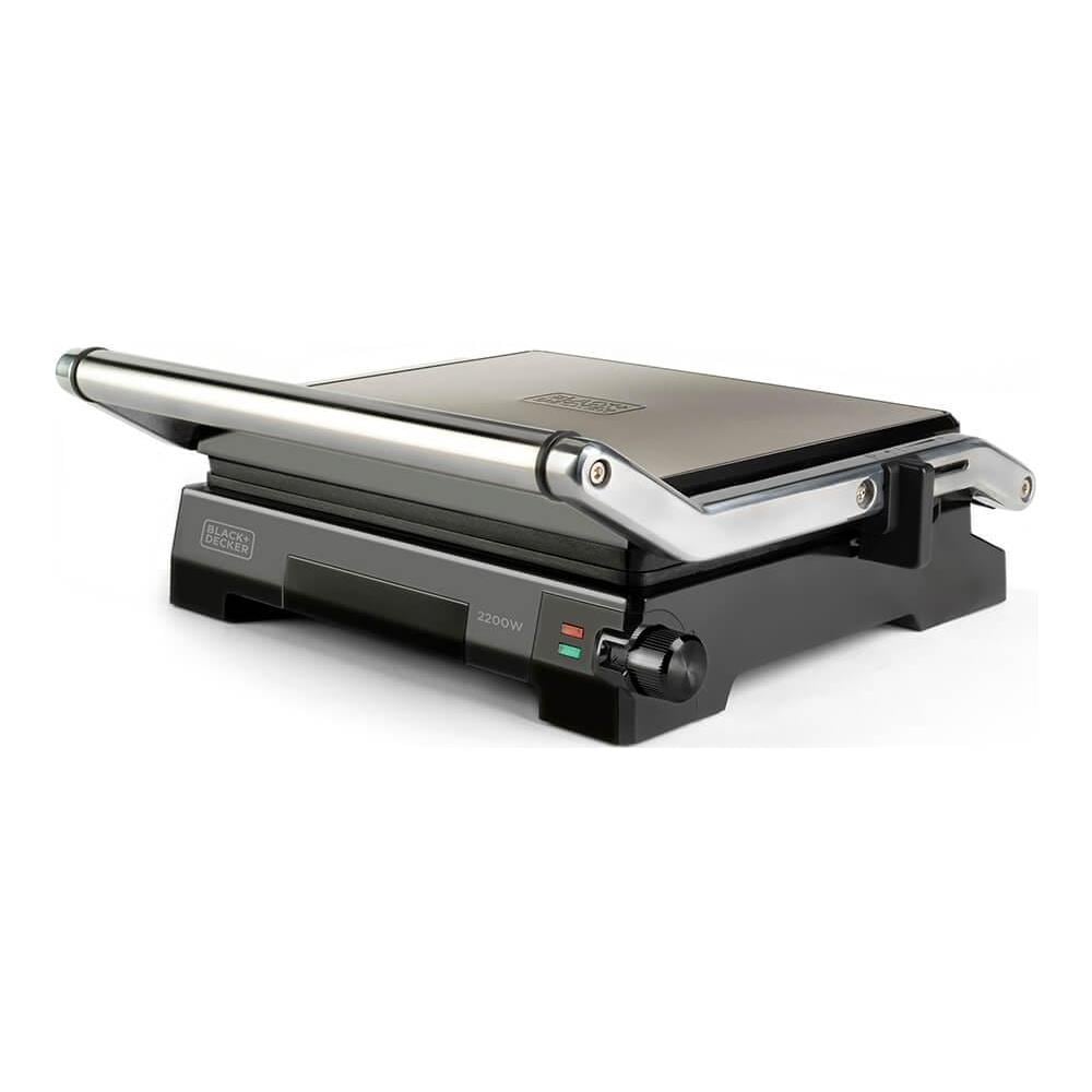Black+decker Grill A Contatto Controllo Temperatura 2200w Spazzolato - Foto 1