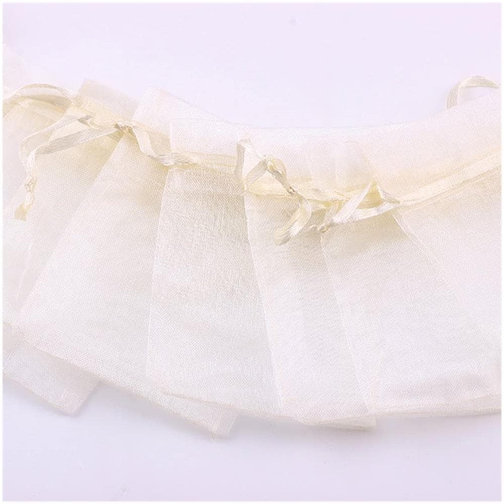Sacchetti In Organza, Confezione Da 100 Creme - Foto 6