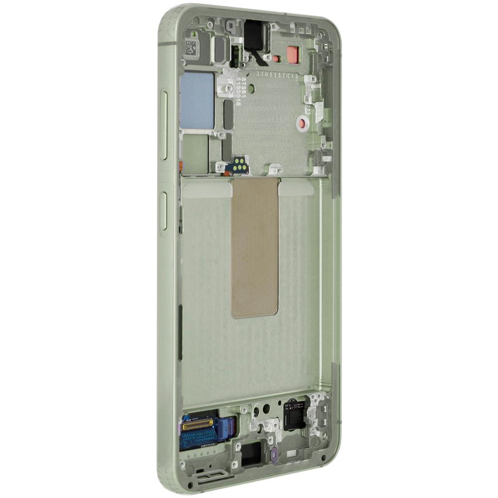 Blocco Completo Galaxy S23 Touchscreen Con Frame Originale Lime - Foto 2