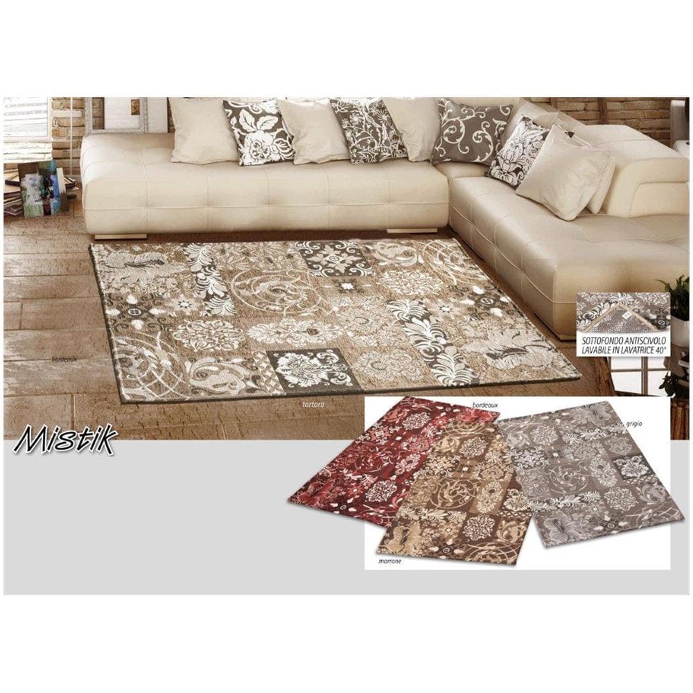 Tappeto Da Salotto E Da Camera Disegno Mistik 175x240 Bordeaux - Foto 1