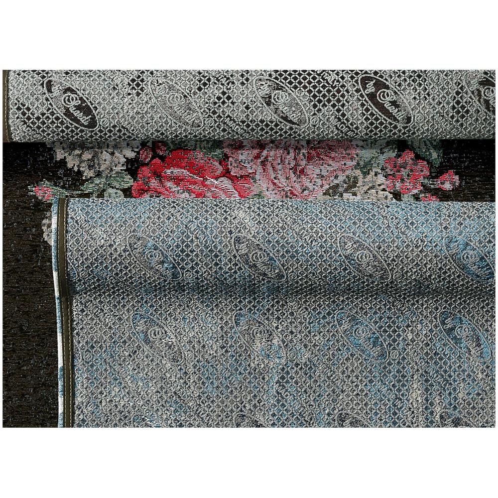 Tappeto Arredo Antiscivolo Camera Salotto Disegno Floreale Danubio Platino By Suardi 200x280 Platino - Foto 2