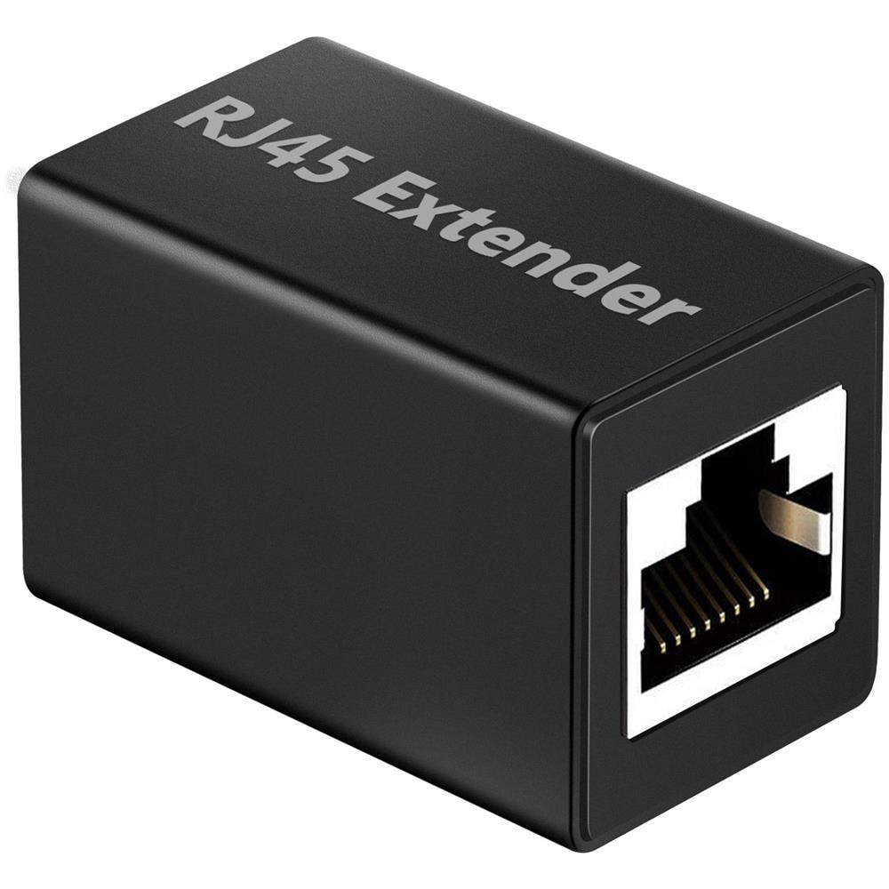 Adattatore Di Estensione Ethernet Accoppiatore Rj45 Design Compatto Nero - Foto 1