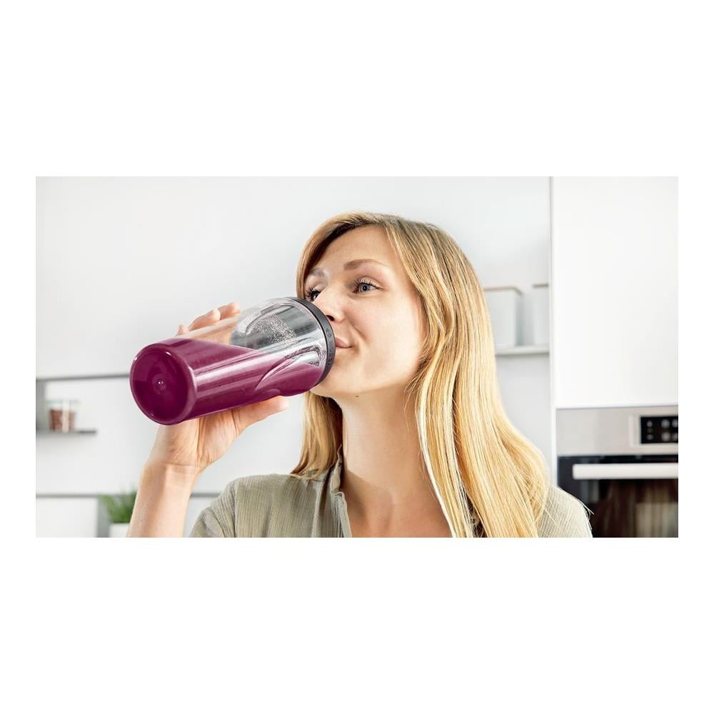 Serie 2 MMB2111M frullatore 0,6 L Frullatore per sportivi 450 W Nero, Acciaio inossidabile - Foto 8