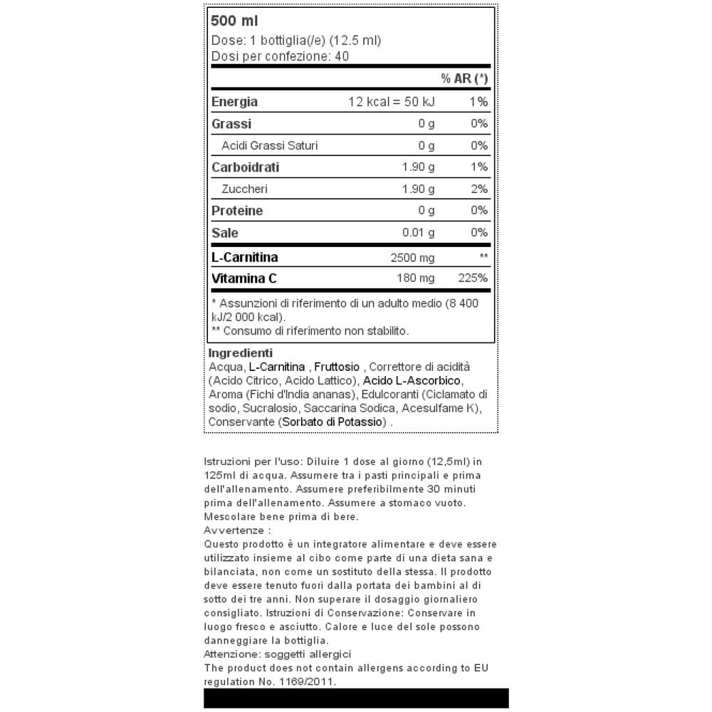 Carni-x Liquid 100000 16,90oz (500ml) - Fico D'india / ananas - Foto 2