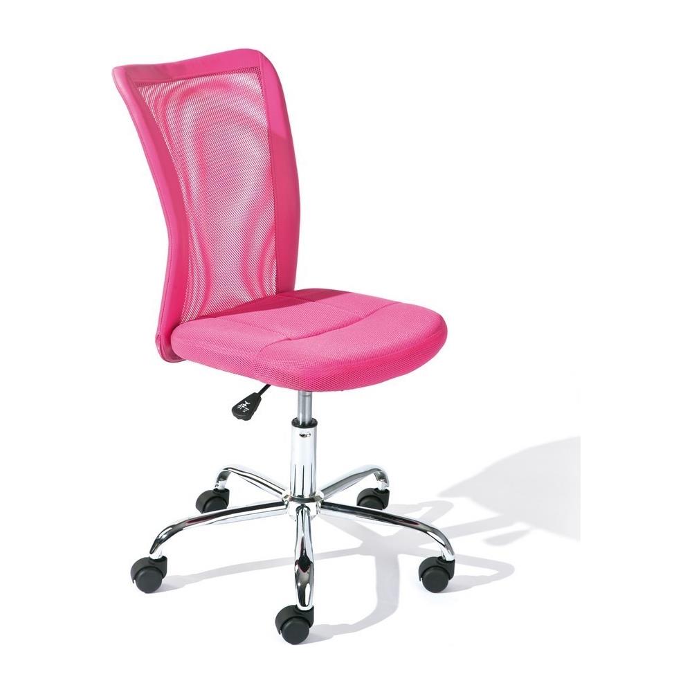 Sedia Ufficio Bonnie Regolabile 43x56x88-98h Seduta Ecopelle+poliestere Fuxia - Foto 1