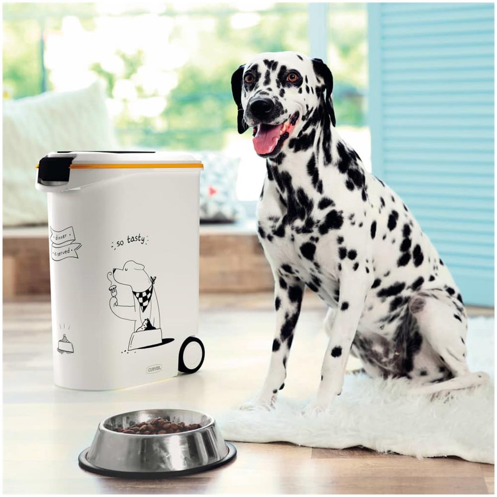 Contenitore Cibo Per Cani Dinner Is Served Con Ruote 54l - Foto 1