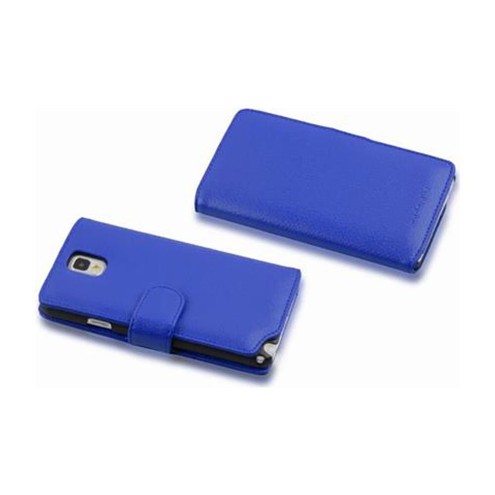 Custodia Compatibile Con Samsung Galaxy Note 3 In Blu Reale - Coperchio Protettivo In Ecopelle Testurizzata E Tasca Per Carte Di Credito - Foto 4
