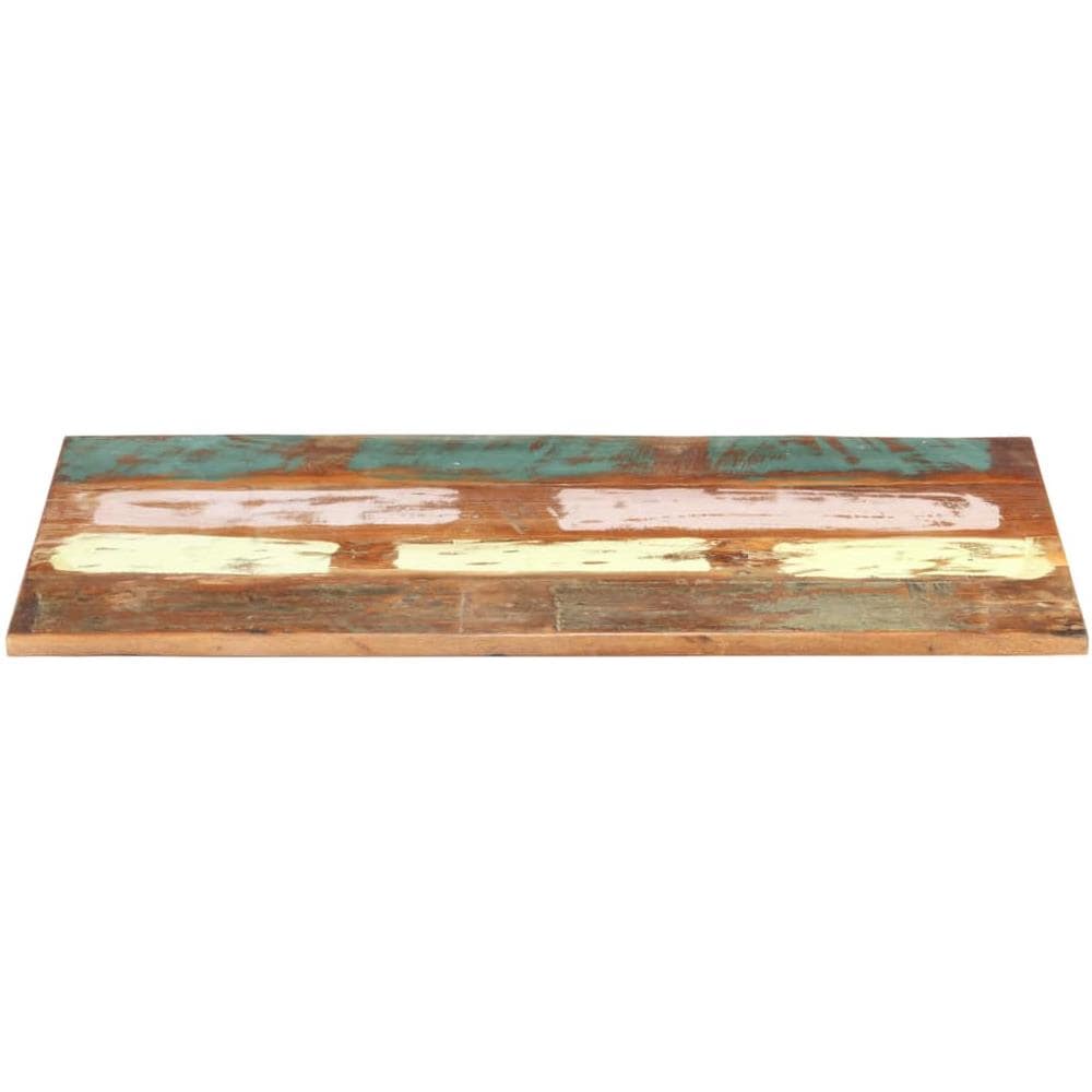 Piano Tavolo Rettangolare 60x140 Cm 25-27 Mm Legno Di Recupero - Foto 2