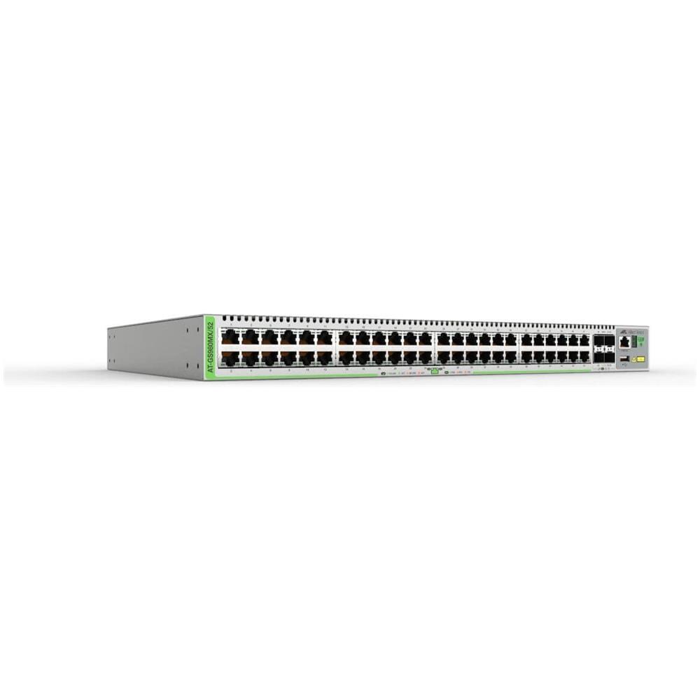 AT-GS980M / 52-50 Switch Gestito 48 Porte Gigabit Ethernet (10/100/1000) Colore Grigio - Foto 1