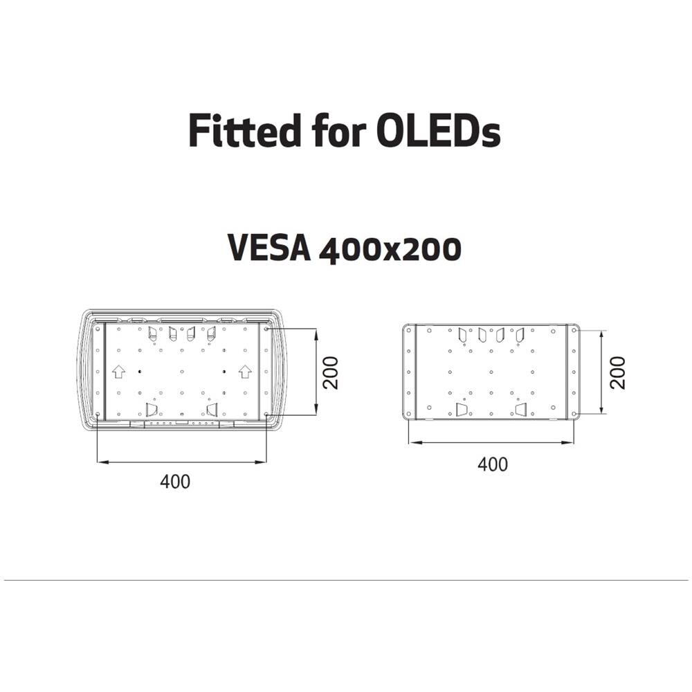 7 350 022 734 036 Nero supporto da parete per tv a schermo piatto - Foto 31