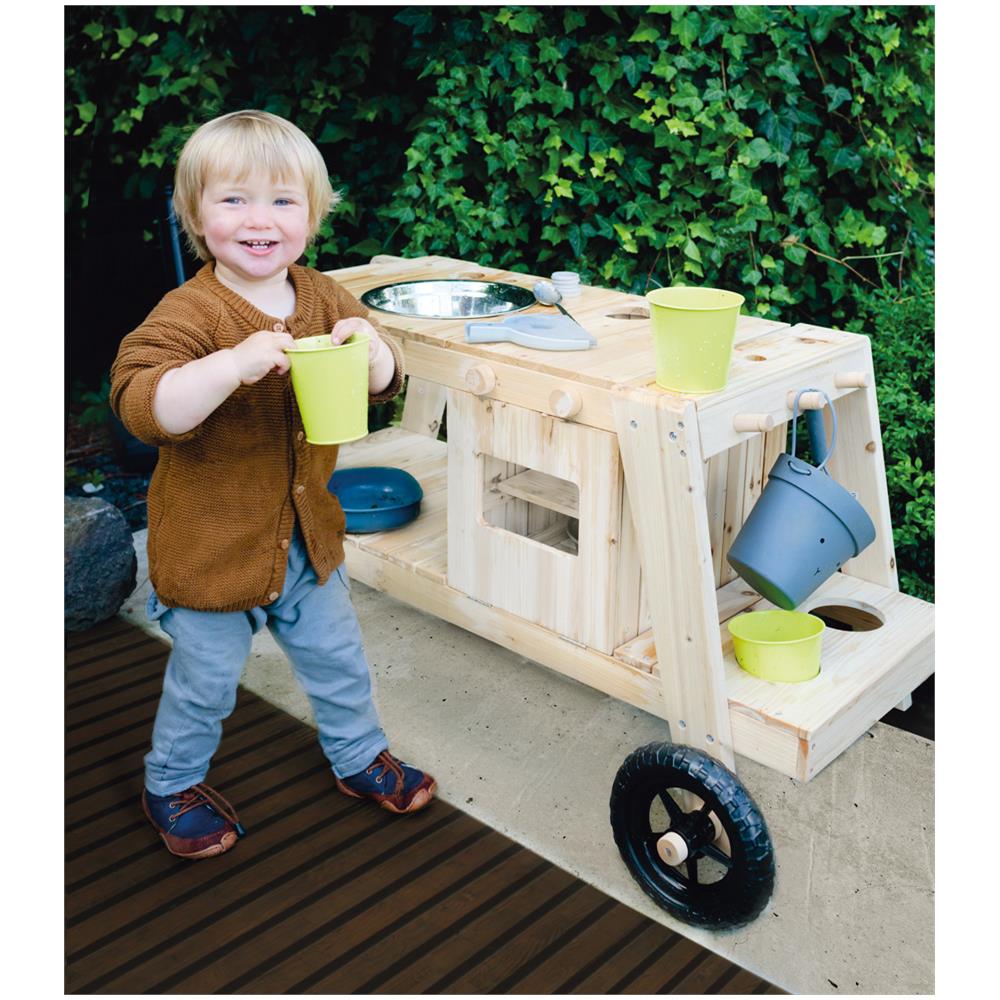Cuisine Plein Air Extérieure Pour Enfant En Bois - Foto 2