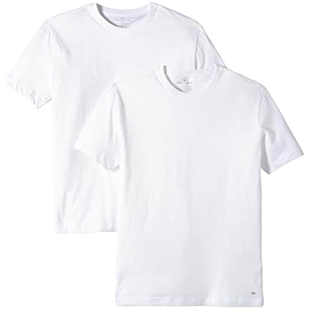 2er Pack Crew-neck, T-shirt Uomo, Bianco (white), Large (taglia Produttore: L)  - Foto 1