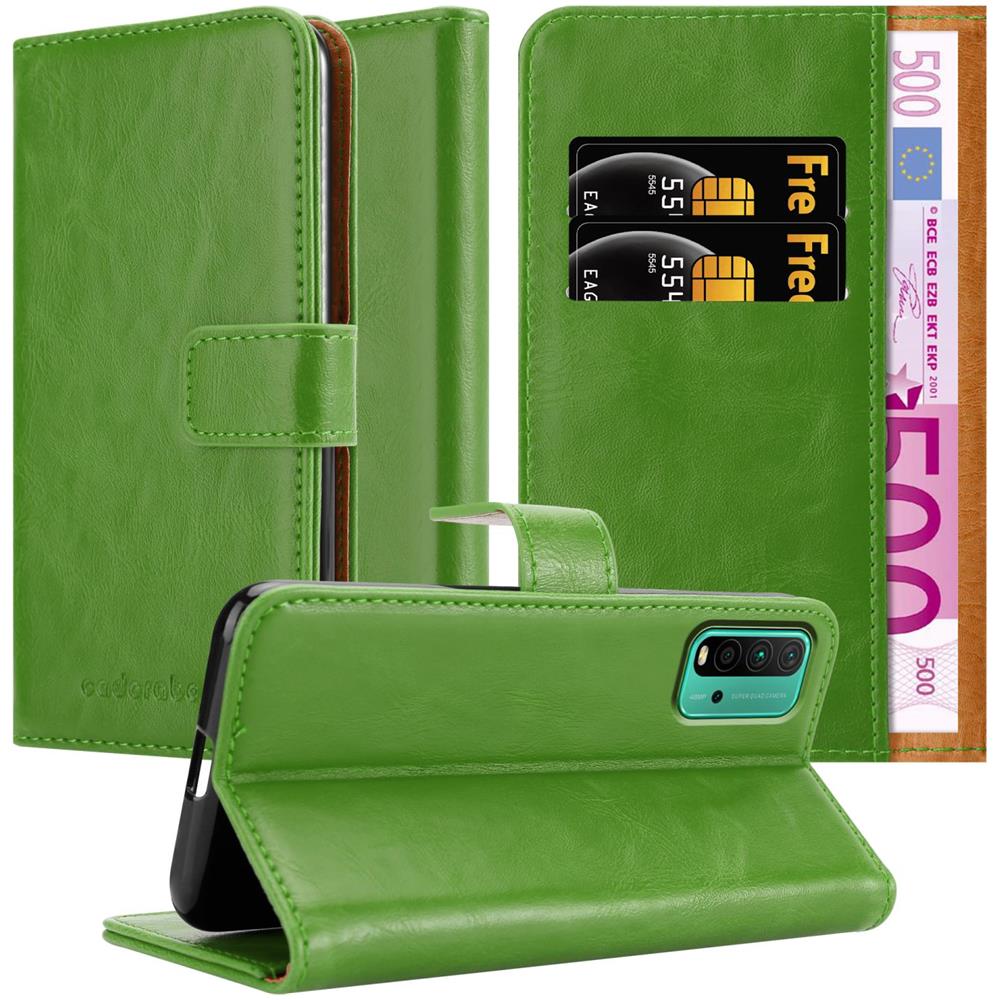 Custodia Compatibile Con Xiaomi Redmi 9t / Poco M3 In Verde Erbe - Coperchio Protettiva Con Chiusura Magnetica, Funzione Stand E Tasca Per Le Carte - Foto 1