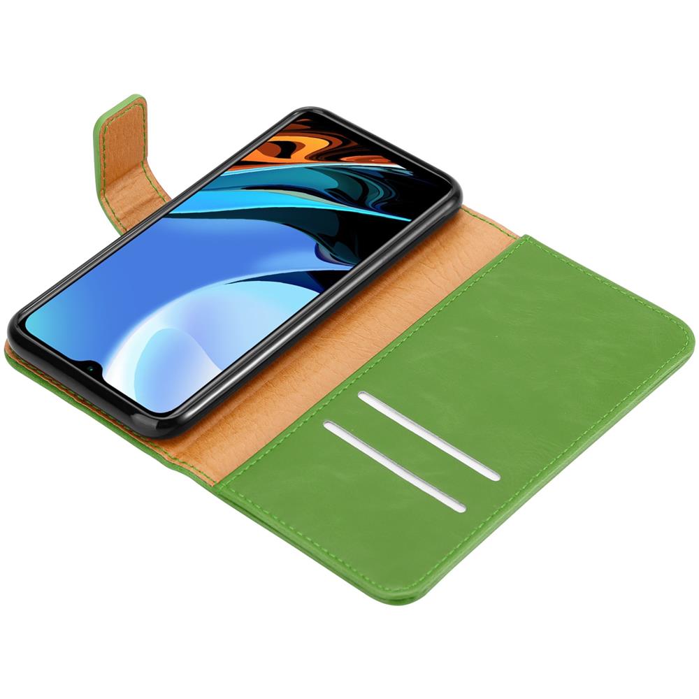 Custodia Compatibile Con Xiaomi Redmi 9t / Poco M3 In Verde Erbe - Coperchio Protettiva Con Chiusura Magnetica, Funzione Stand E Tasca Per Le Carte - Foto 8