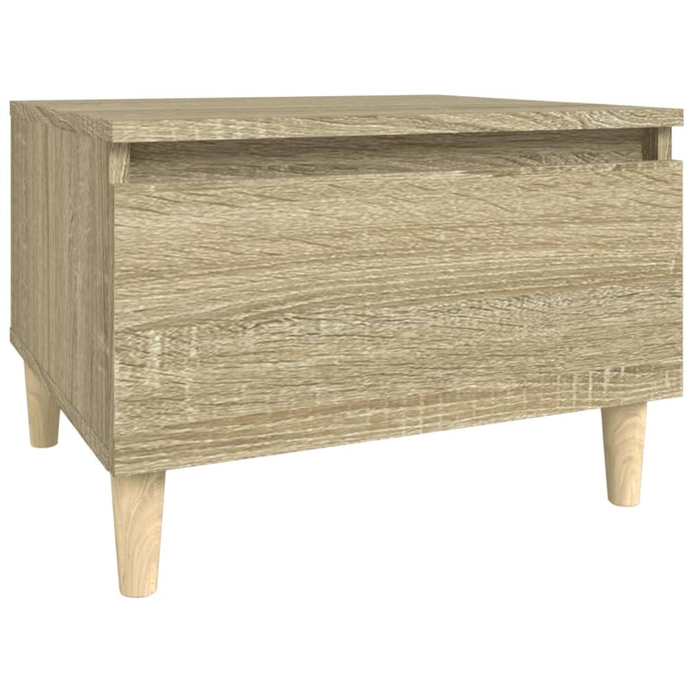 Tavolino Rovere Sonoma 50x46x35 Cm In Legno Multistrato - Foto 2