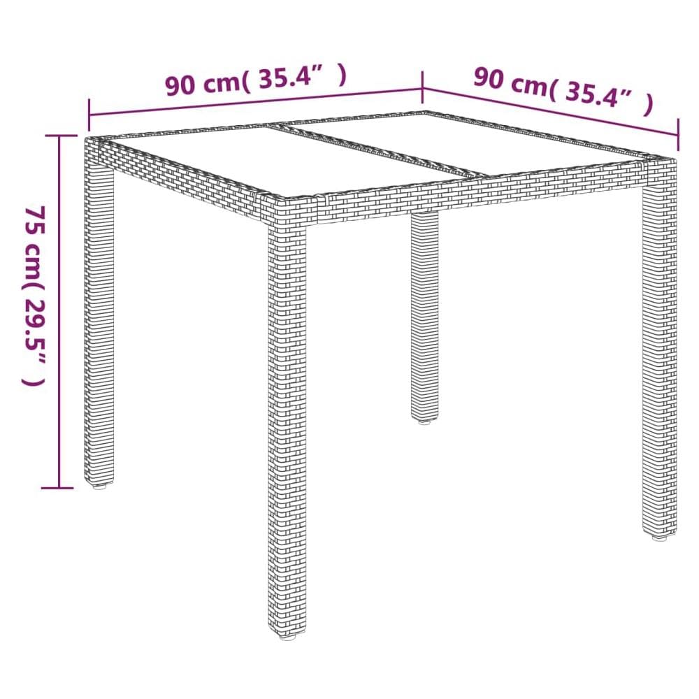 Set Da Pranzo Da Giardino 5 Pz Nero Con Cuscini In Polyrattan - Foto 4