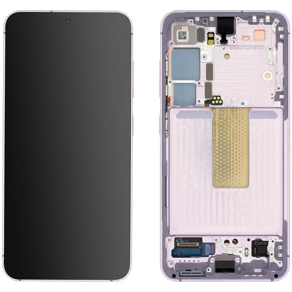 Blocco Completo Galaxy S23 Touchscreen Con Frame Originale Lavender - Foto 1