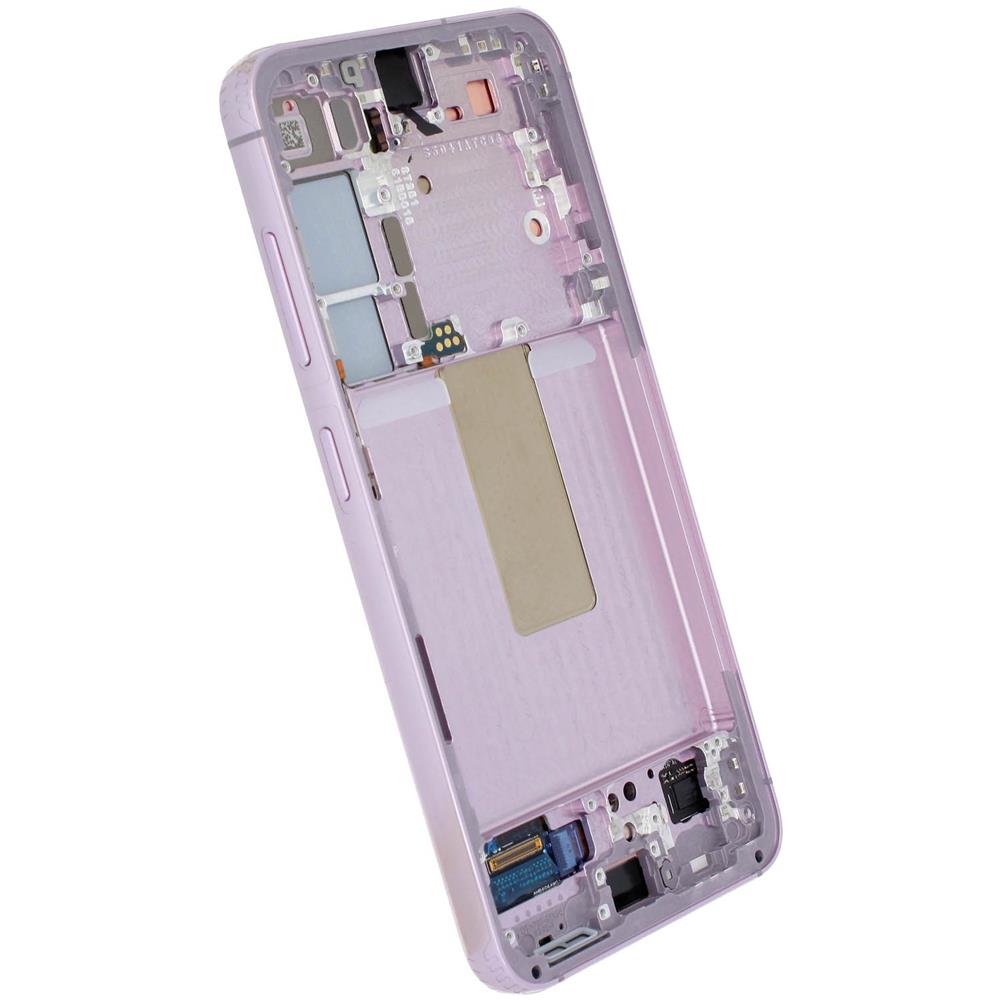 Blocco Completo Galaxy S23 Touchscreen Con Frame Originale Lavender - Foto 2