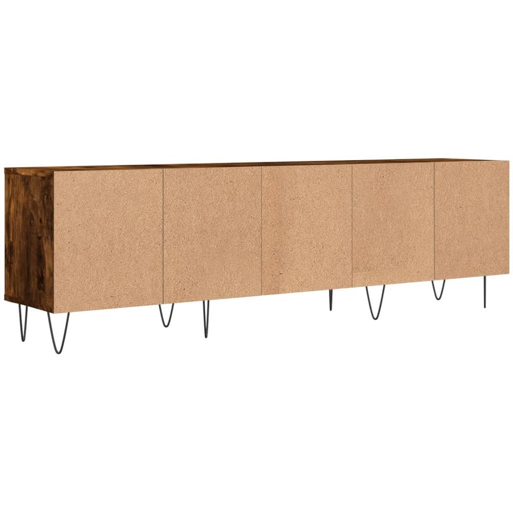 Mobile Porta Tv Rovere Fumo 150x30x44,5 Cm In Legno Multistrato - Foto 8